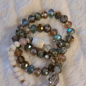 Set of 3 Beaded Bracelets